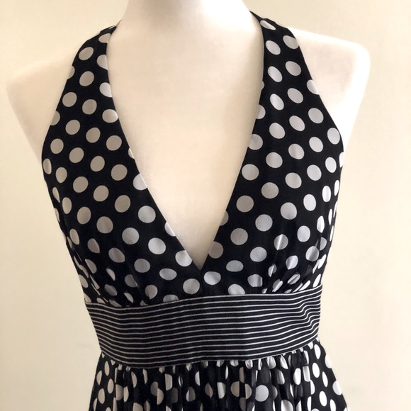 BCBG MAX AZRIA Polkadot Halter Dress - Picture 2 of 13